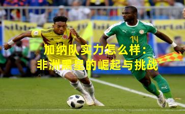 加纳队实力怎么样:非洲黑星的崛起与挑战